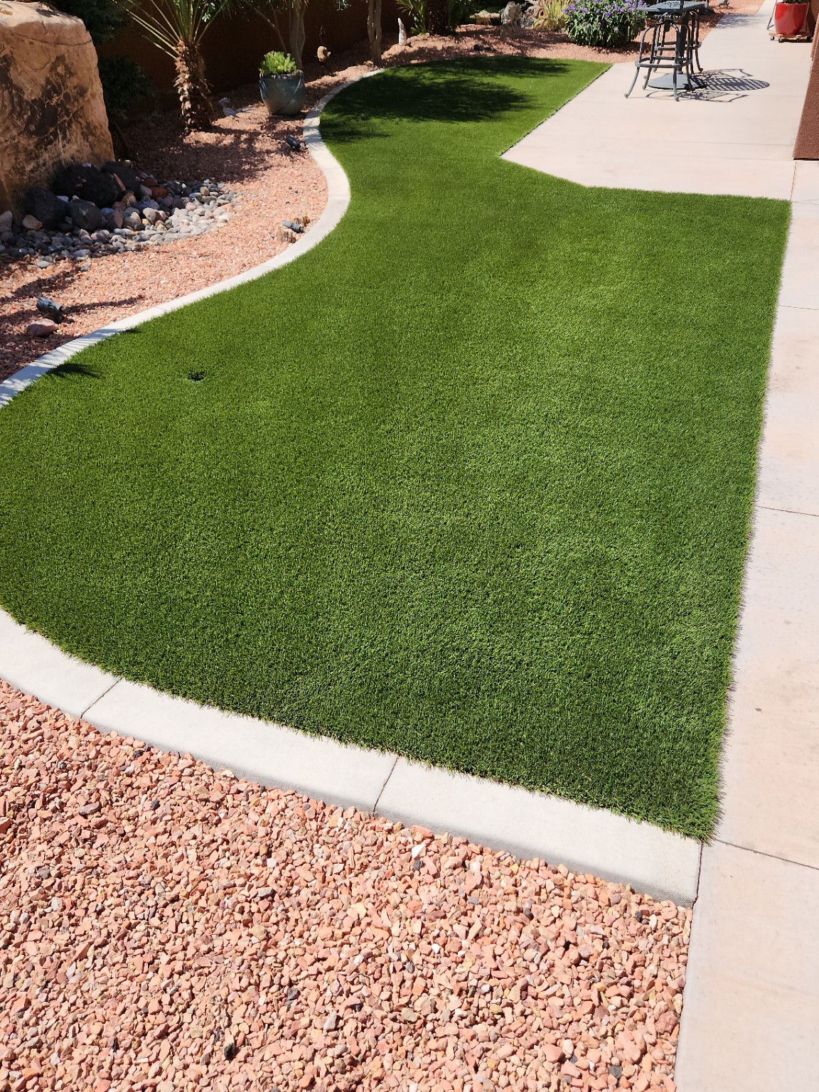 After ClearTurf Refresh and landscape blowout in Ivins, Utah