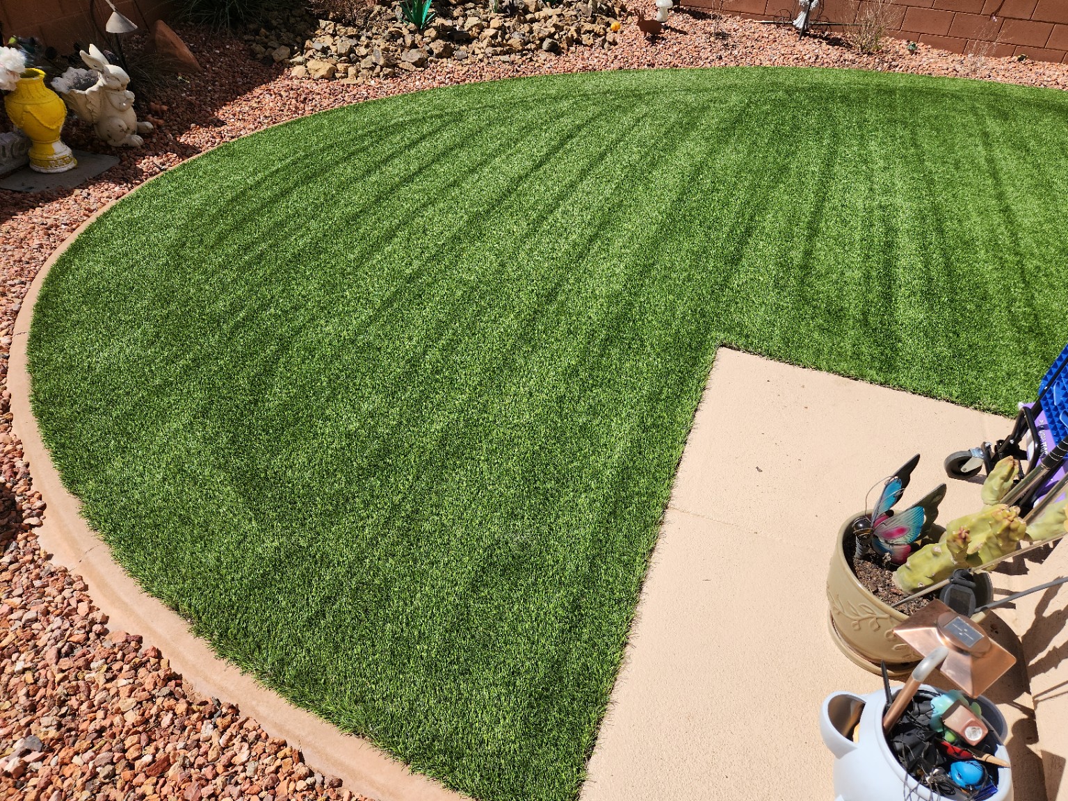 Actual ClearTurf Care artificial turf project in Southern Utah